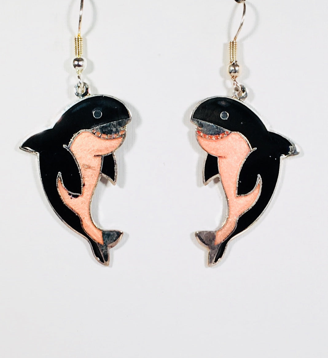 Orca Whale Stefano Vintage new Cloisonne dangle