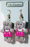 Bunny Girl Earrings Handmade by Stefano Bali Artisans Factory Prices Collectible