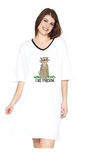 Cat Person Sleep Shirt   Adult one size, cotton