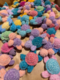 Hand Knit Chenille Turtles