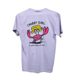 Grabby Girl Naples Florida Souvenir Lavendar T Shirt S,M,L,XL