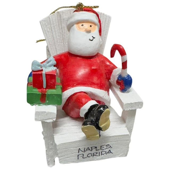 Naples Florida Santa  Ornament