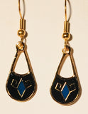 Lanai Petite Stefano Vintage ( new ) Cloisonne dangle earrings gold plate Factory Prices Collectible
