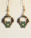 Petite Flower Earrings Stefano Vintage ( new ) Cloisonne dangle earrings rhodium plate Factory Prices Collectible
