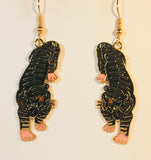 Tiger Dangle Earrings Stefano Vintage ( new ) Cloisonne gold plate Factory Prices
