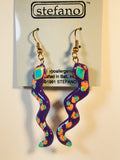 Snake Dangle Earrings Handmade by Stefano Bali Artisans Factory Prices Collectible