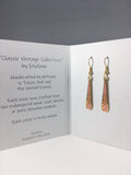 Petite Mist Dangle Earrings Stefano Vintage ( new ) Cloisonne gold plate Factory Prices