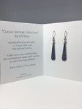 Petite Mist Dangle Earrings Stefano Vintage ( new ) Cloisonne rhodium plate Factory Prices Collectible