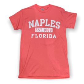 Naples Florida and Bonita Beach Florida Souvenir Coral T Shirt S,M,L,XL 14  colors
