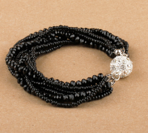 Murano Magnetic Black Bracelet