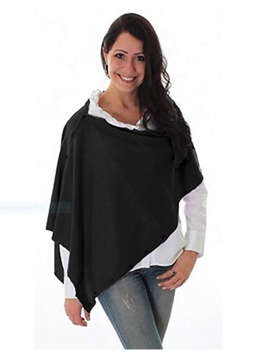 Simply Noelle Bordeaux Wrap/Shawl in Black for Women  FACTORY IS OUT UNTIL SPRING